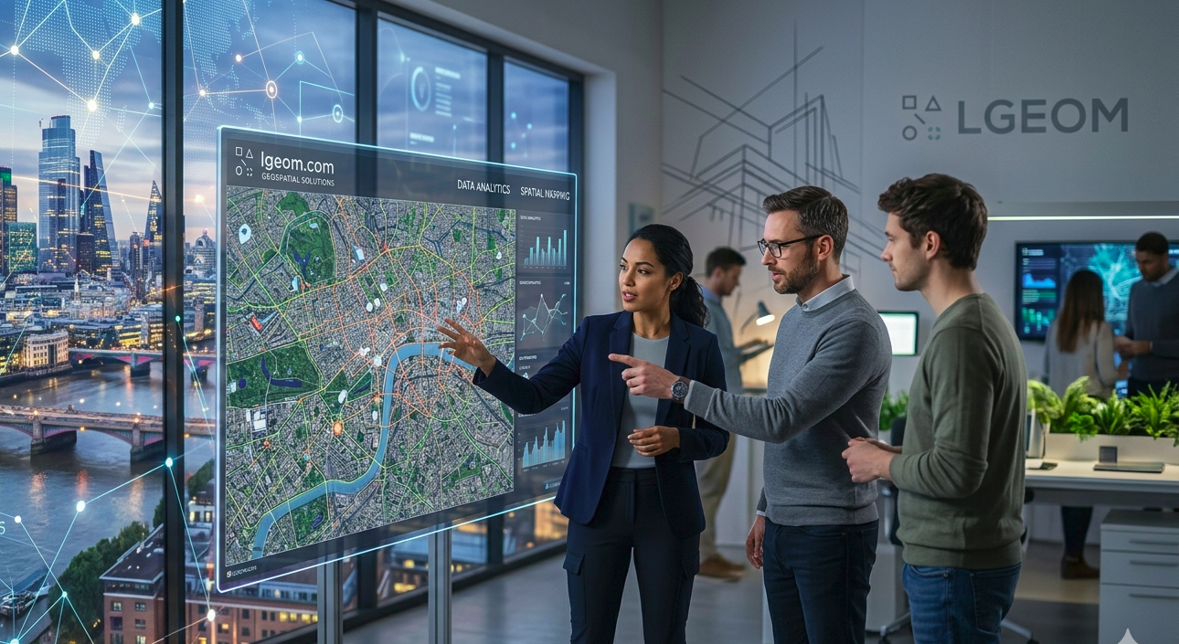 LGEOM geospatial IT overview illustration