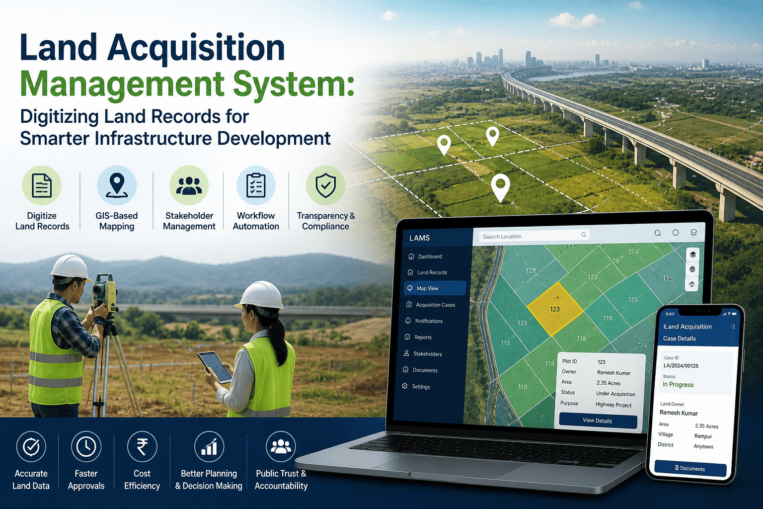 Land Acquisition Management System: Digitizing Land Records for Smarter Infrastructure Development
